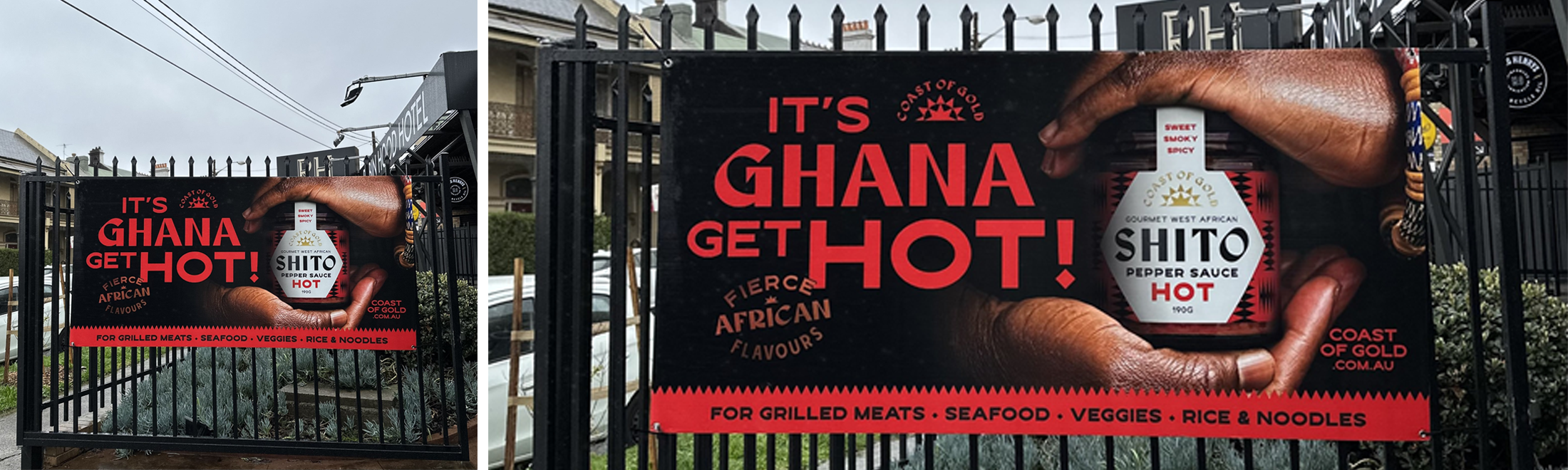 Coreflute Sign with eyelets 